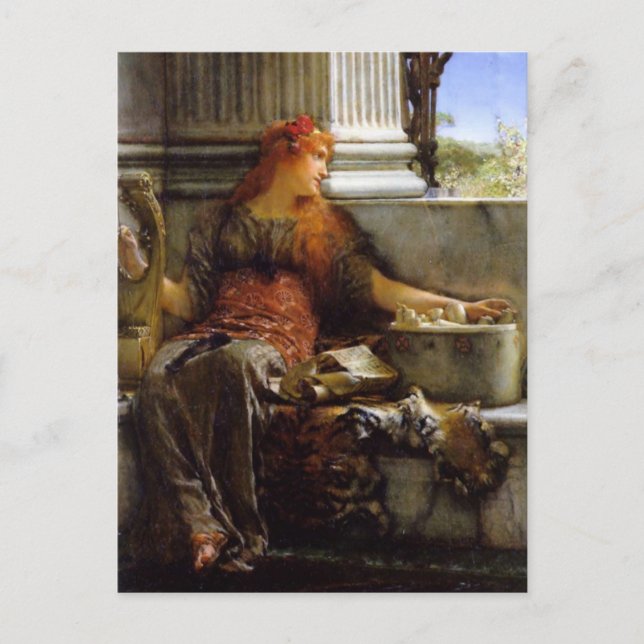 Poetry by Sir Lawrence Alma-Tadema Postcard (Front)