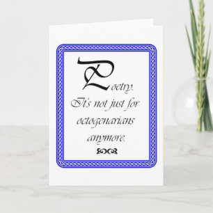 Poetry card
