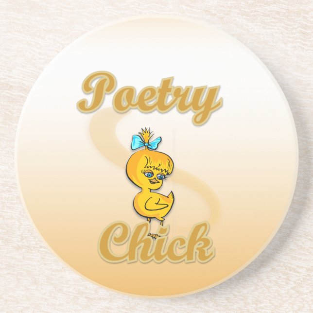 Poetry Chick Coaster (Front)