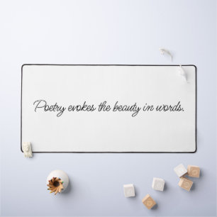 Poetry Evokes Desk Mat