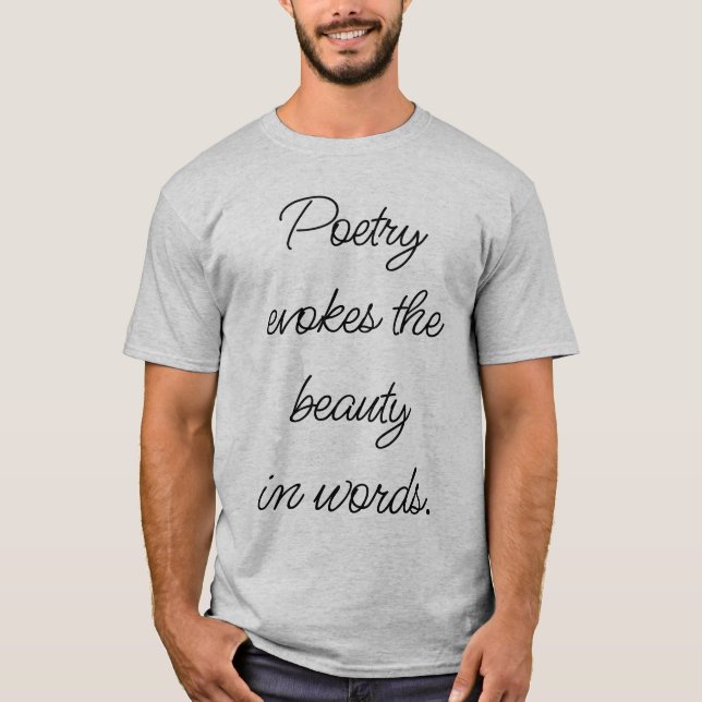 Poetry Evokes Men's Basic T-Shirt (Front)