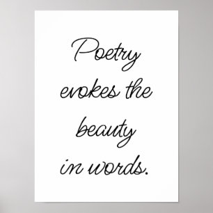 Poetry Evokes Poster