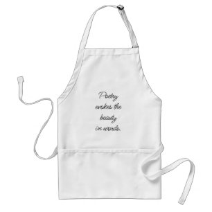 Poetry Evokes Standard Apron