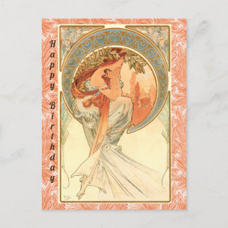 Poetry, Happy Birthday Postcard