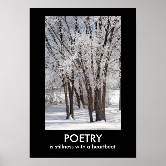 POETRY Inspirational Nature Photo Poster (Front)