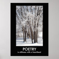 POETRY Inspirational Nature Photo Poster