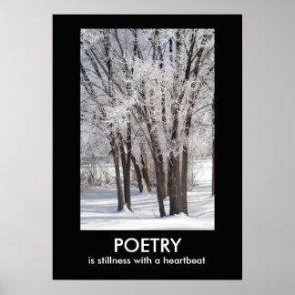 POETRY Inspirational Nature Photo Poster