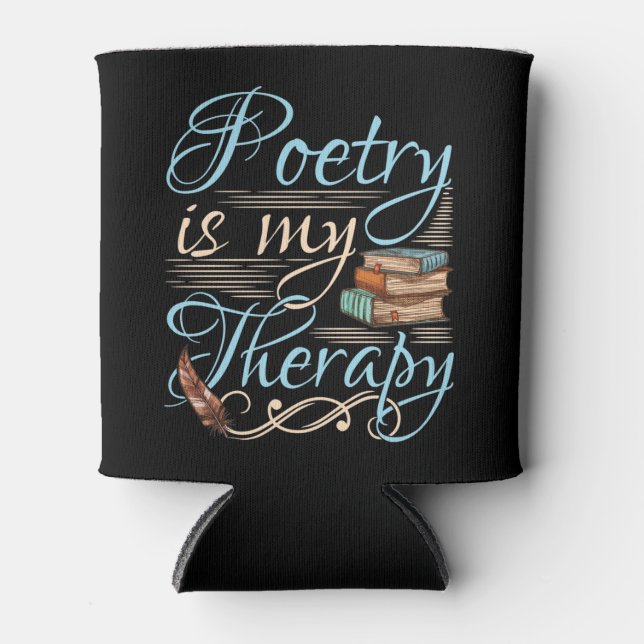 Poetry Is My Therapy Cute Poet Poem Writer Can Cooler (Front)