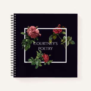Poetry Journal Vintage Roses