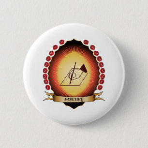 Poetry Mandorla 6 Cm Round Badge