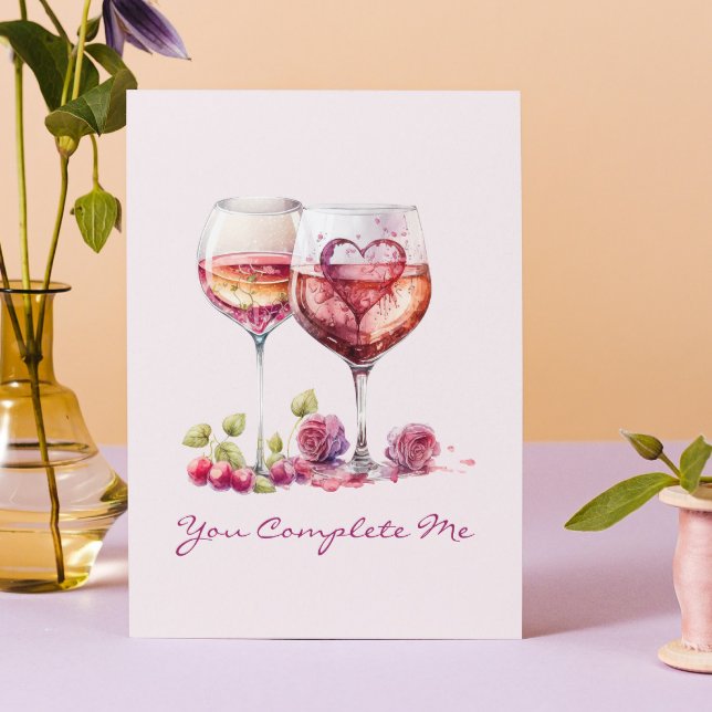 Poetry Modern Heart Red Valentines Day Anniversary Card (Creator Uploaded)