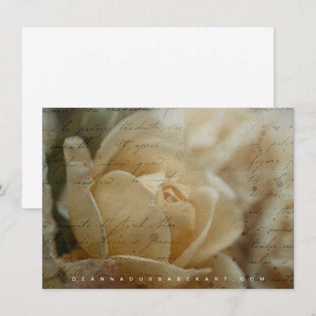 Poetry of Roses Collection Card (Front/Back)