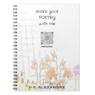 “Poetry Painted Softly” – Notebook