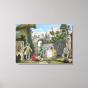 Poetry, pub. by Robert Sayer (fl.1750-80) c.1750 ( Canvas Print