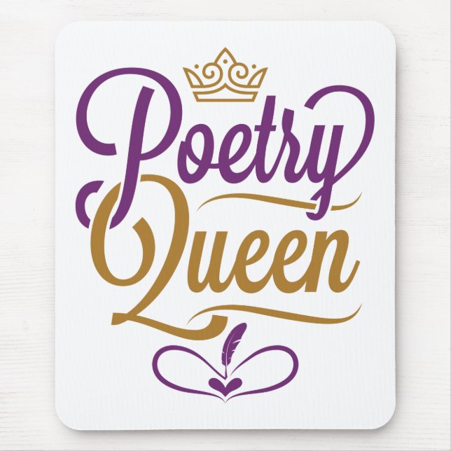 Poetry Queen Mouse Mat (Front)