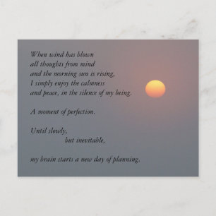 Poetry - Rising Sun Postcard