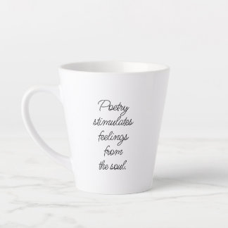 Poetry Stimulates Latte Mug