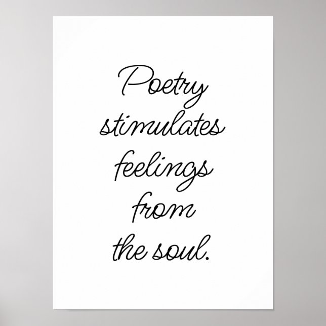 Poetry Stimulates Poster (Front)