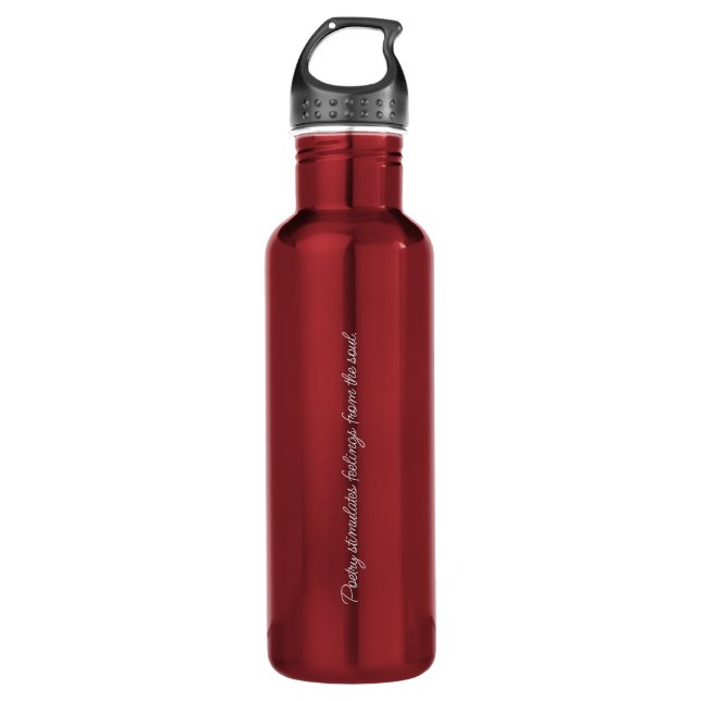 Poetry Stimulates Water Bottle (Front)