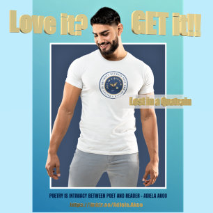 Poetry T-shirt -Lost in a Quatrain by Adiela Akoo 