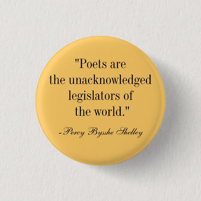 Poets 3 Cm Round Badge (Front)