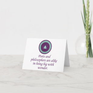 Poets And Philosophers - Wonder Quotes Card