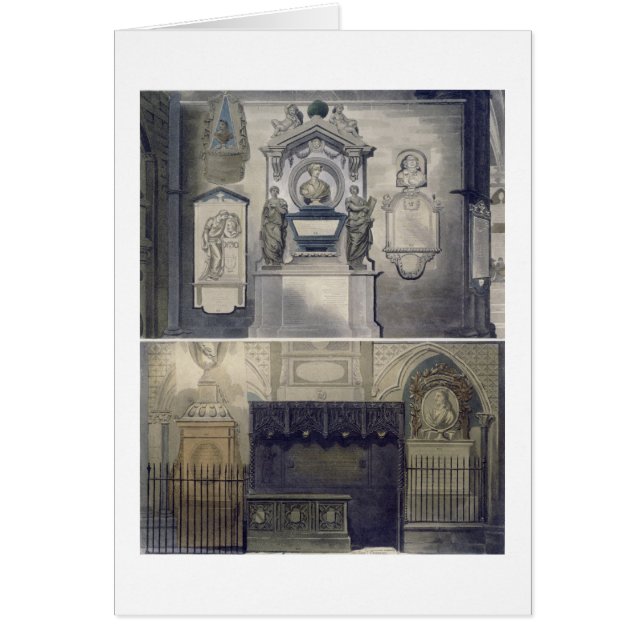 Poets' Corner, plate F from 'Westminster Abbey', e (Front)
