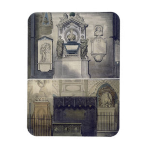 Poets' Corner, plate F from 'Westminster Abbey', e Magnet