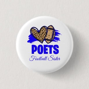 Poets Football Button - Customisable 