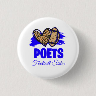 Poets Football Button - Customisable 