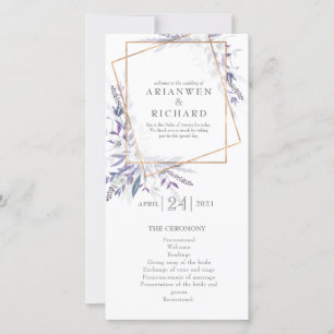 Poets Garden Geo Purple Order of service