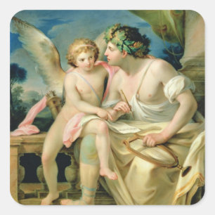 Poet's Inspiration, 1785 Square Sticker