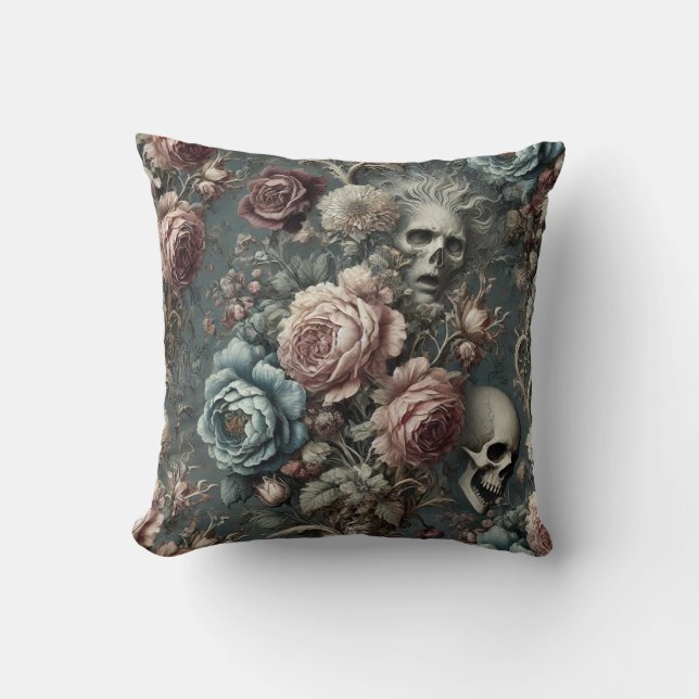 🪦 Poets Pending – Gothic Victorian Cushion (Front)