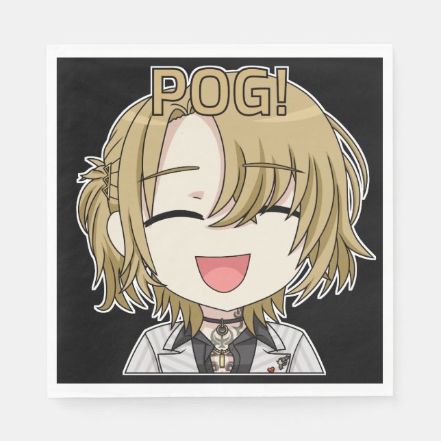 Pog! Chibi Napkins - Luca Kaneshiro Fanart (Front)
