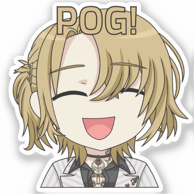 Pog! Chibi Sticker - Luca Kaneshiro Fan Art (Front)