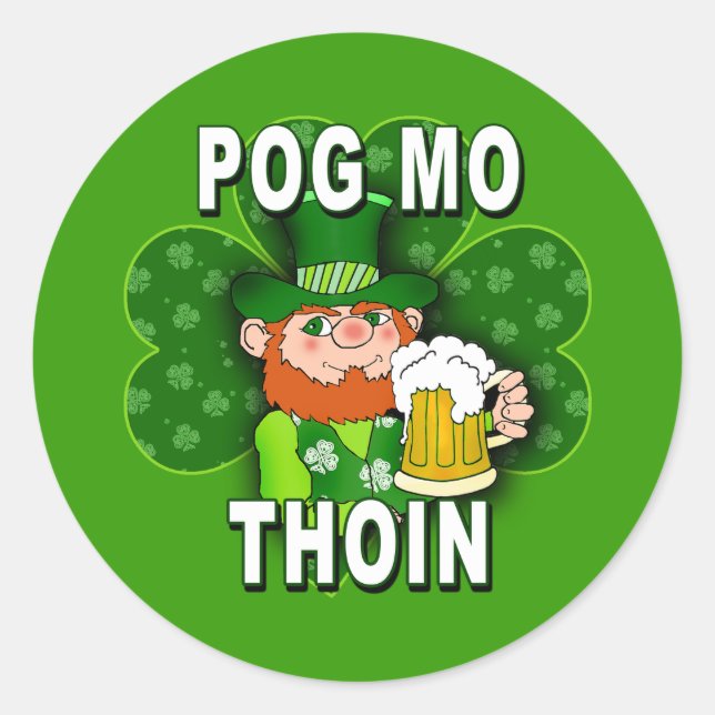 POG MO THOIN Tshirts and Products Classic Round Sticker (Front)
