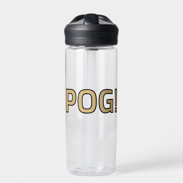 Pog! Text Water Bottle - Luca Kaneshiro Fanart (Front)