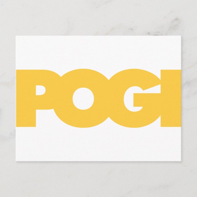 Pogi - Yellow Postcard (Front)