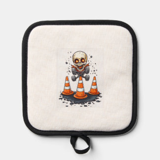 Pogo Bones � Crazy Skeleton on the Move Pot Holder