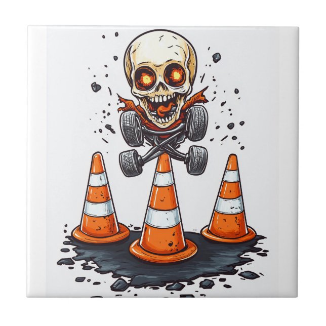 Pogo Bones � Crazy Skeleton on the Move Tile (Front)