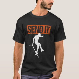 Pogo Stick Jumping Send It Pogo Champion Pogo Boun T-Shirt