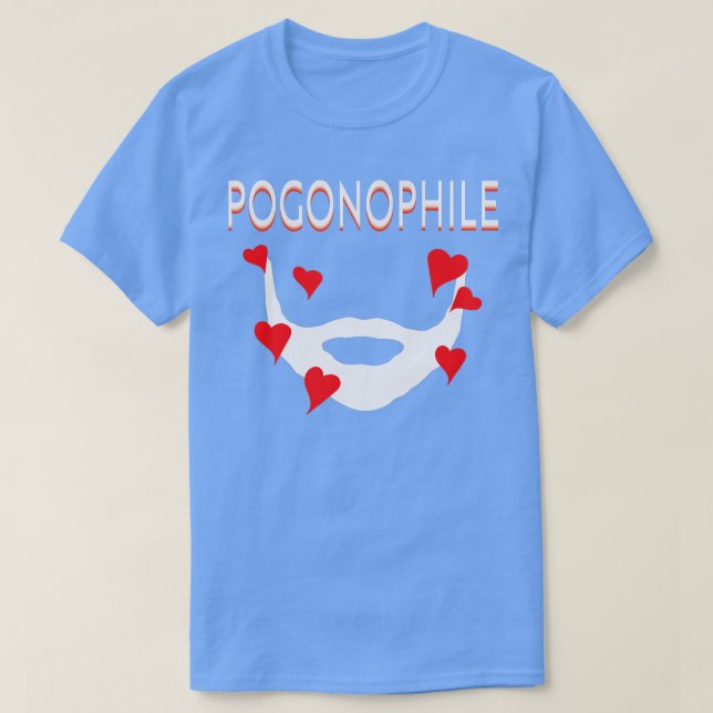 Pogonophile  I Really Love Beards   Gift  T-Shirt (Design Front)