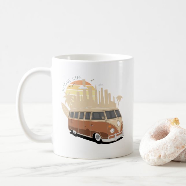 Pogue life mug - Outer banks mug (With Donut)