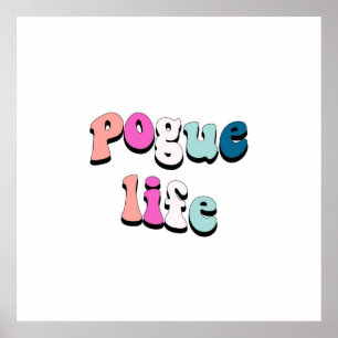Pogue Life Outer banks OBX Netflix  MultiColor Poster