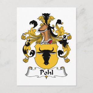 Pohl Family Crest Postcard