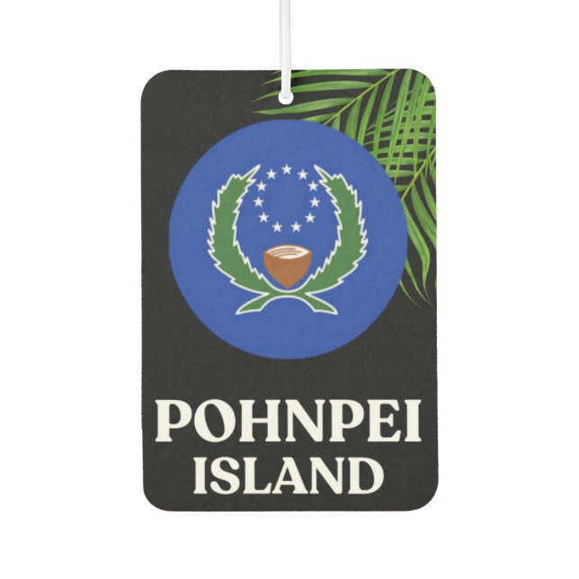 Pohnpei Micronesian Car Accessory Car Air Freshener (Front)