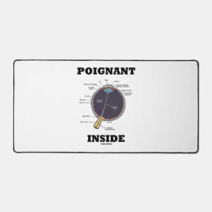 Poignant Eye (I) Inside Anatomical Eyeball Desk Mat
