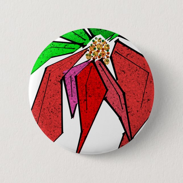 Poinsetta Pin (Front)