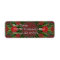 Poinsettia Christmas Mandala Array Mailing Label