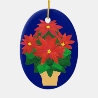Poinsettia Christmas Ornament